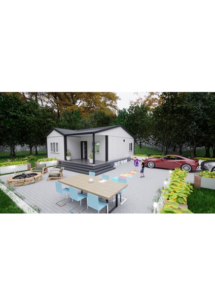 Ballife Prefabrik 69 M2 Standart Prefabrik Konut modelleri