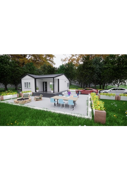 Ballife Prefabrik 69 M2 Standart Prefabrik Konut