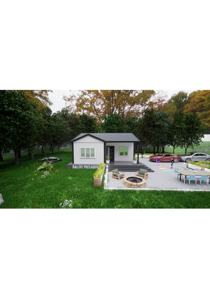 Ballife Prefabrik 69 M2 Standart Prefabrik Konut