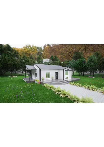 Ballife Prefabrik 81 M2 Standart Prefabrik Konut fiyatları