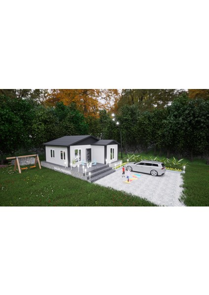 Ballife Prefabrik 49 M2 Standart Prefabrik Konut modelleri