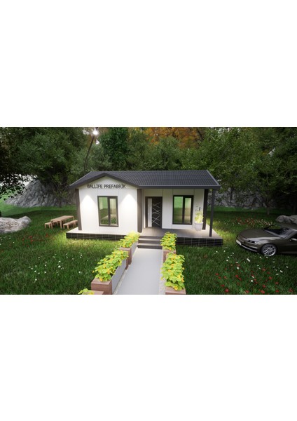 Ballife Prefabrik 40 M2 Standart Prefabrik Konut