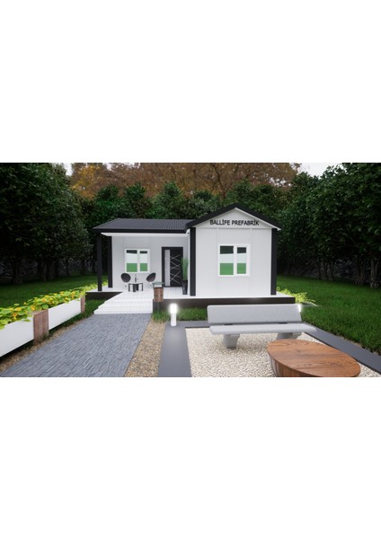 Ballife Prefabrik 54 M2 Standart Prefabrik Konut fiyatları