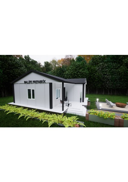 Ballife Prefabrik 61 M2 Standart Prefabrik Konut fiyatları