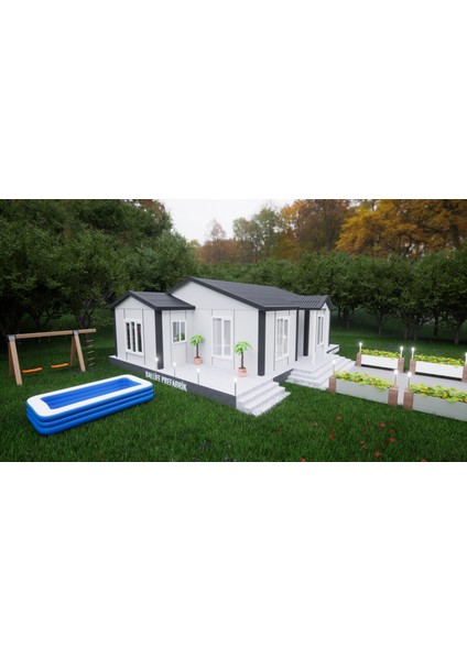 Ballife Prefabrik 72 M2 Standart Prefabrik Konut fiyatları