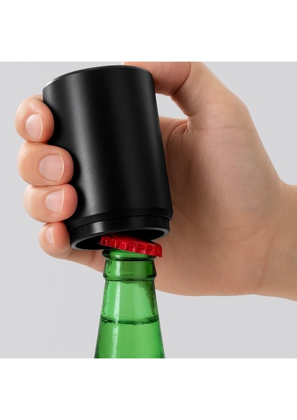 🥤 Soda/şişe Açacağı – Kolay Kavramalı Ergonomik Kapak Sökücü (1 Adet, Siyah)