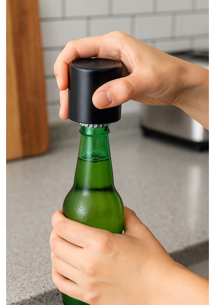 🥤 Soda/şişe Açacağı – Kolay Kavramalı Ergonomik Kapak Sökücü (1 Adet, Siyah) modelleri
