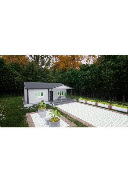 Ballife Prefabrik 74 M2 Standart Prefabrik Konut fiyatları