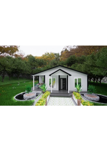 Ballife Prefabrik 79 M2 Standart Prefabrik Konut fiyatları