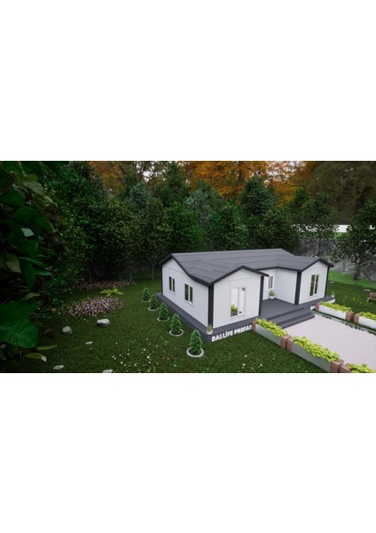 Ballife Prefabrik 73 M2 Standart Prefabrik Konut fırsatları