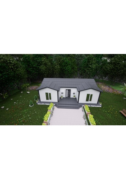 Ballife Prefabrik 73 M2 Standart Prefabrik Konut
