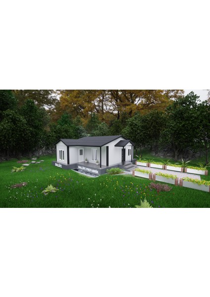 Ballife Prefabrik 77 M2 Standart Prefabrik Konut