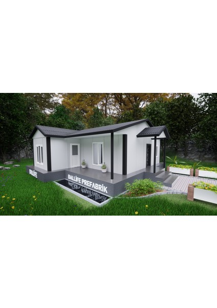 Ballife Prefabrik 77 M2 Standart Prefabrik Konut fiyatları