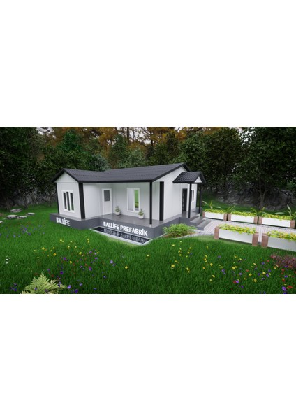 Ballife Prefabrik 77 M2 Standart Prefabrik Konut