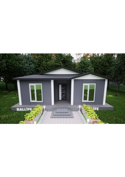 Ballife Prefabrik 53 M2 Standart Prefabrik Konut fiyatları