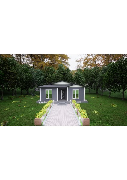 Ballife Prefabrik 53 M2 Standart Prefabrik Konut modelleri