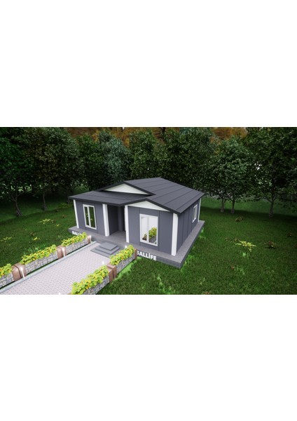 Ballife Prefabrik 53 M2 Standart Prefabrik Konut indirimleri