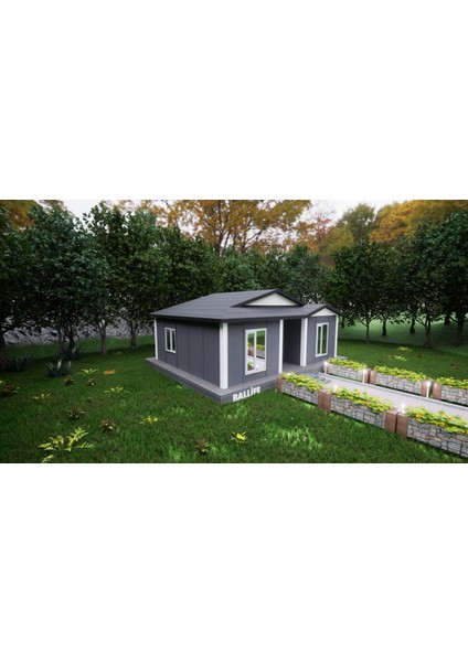 Ballife Prefabrik 53 M2 Standart Prefabrik Konut