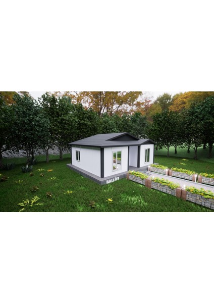 Ballife Prefabrik 53 M2 Standart Prefabrik Konut