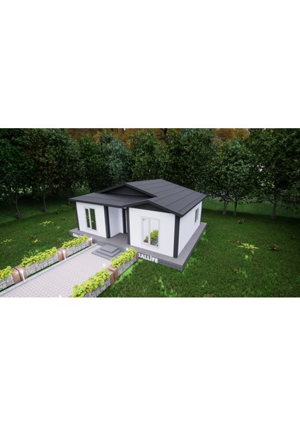 Ballife Prefabrik 53 M2 Standart Prefabrik Konut