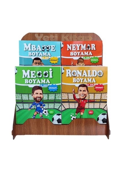 Futbolcular Boyama Kitapları Standı (Kasa Önü 125 Kitap)