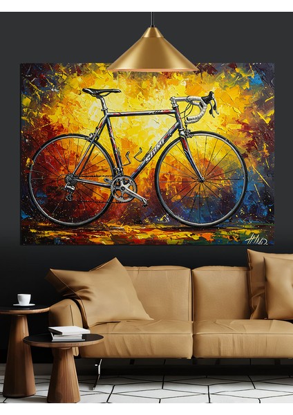 Şehir Bisikleti Klasik Tarz Dekoratif Kanvas - Mdf Ahşap Tablo indirimleri