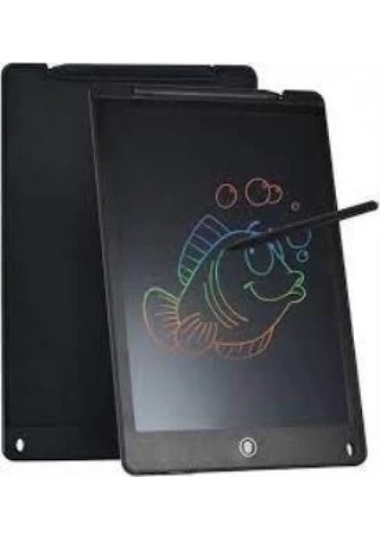 T12 Siyah Writing Tablet LCD 12 Inç Dijital Kalemli Çizim Yazı Tahtası