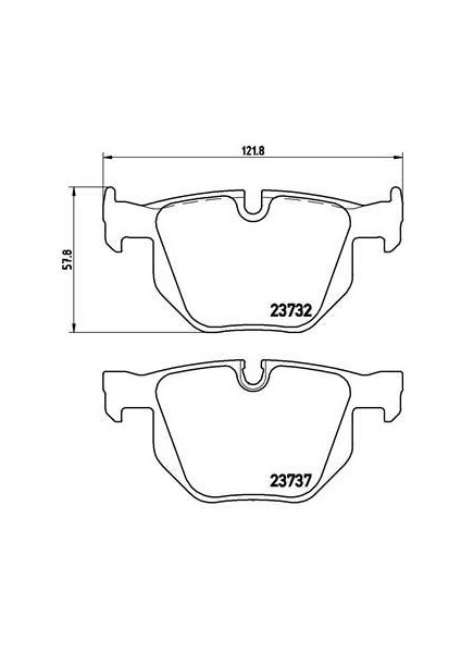 P06033 - Fren Balatası Arka Bmw X5 E70 F15 X6 E71 F16