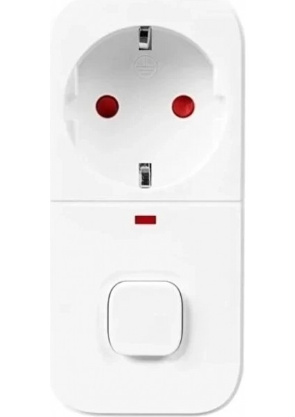 Isıya Duyarlı Devre ve Akım Korumalı Duvar Tekli Anahtarlı Priz Fiş 16A/250V 750