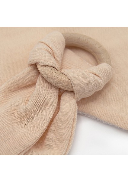 Ahşap Diş Kaşıyıcılı Bürümcük Müslin Önlük 736 Somon fırsatları