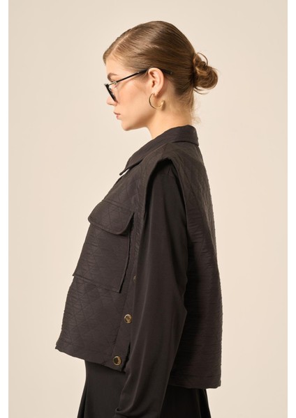 Kadın Kapitone Oysho Etekli Takım Siyah 31220 fırsatları