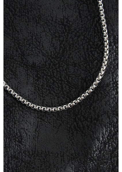 316L Çelik Örme Zincir Model Gümüş Renk Erkek Kolye fiyatları