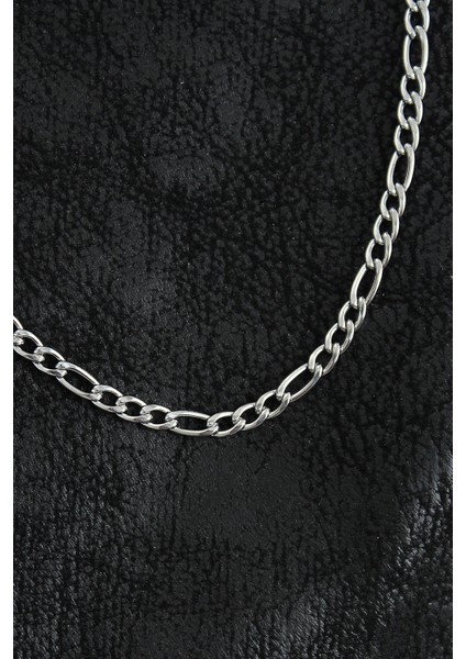 316L Çelik Klasik Figaro Zincir Model Gümüş Renk Erkek Kolye fiyatları