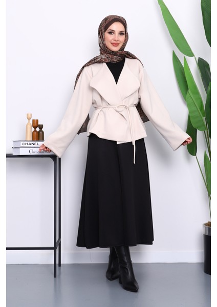 Taş Şal Yaka Scuba Puf Kısa Ceket fiyatları