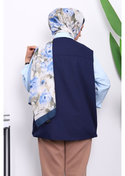 Lacivert Fermuarlı Oversize Astarlı Yelek fırsatları