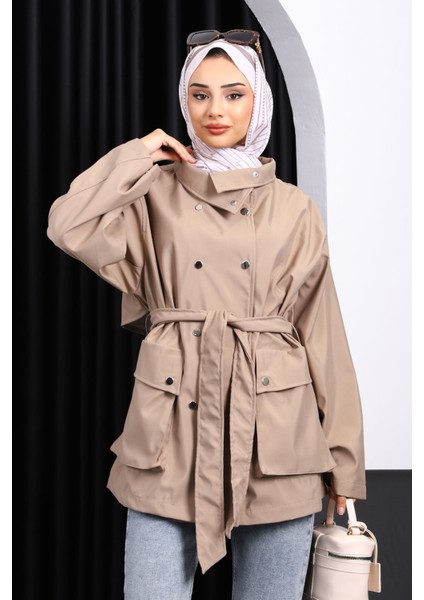 Vizon Oversize Cepli Bondit Ceket