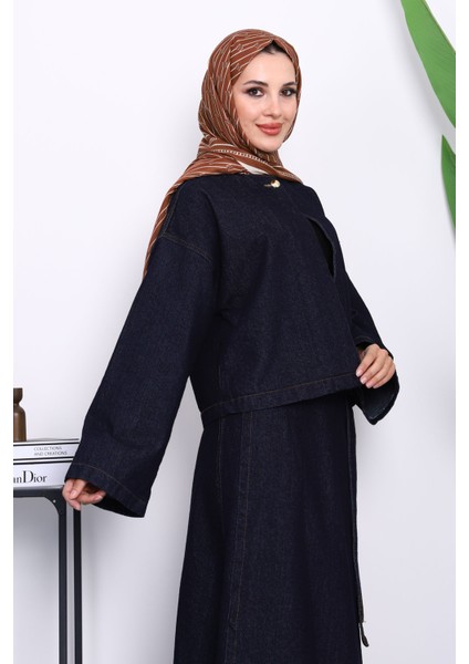 Lacivert Ceket Etekli Kot Takım modelleri
