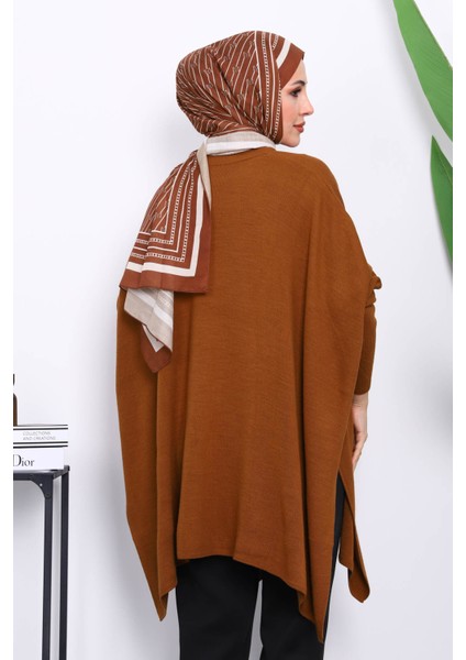 Camel Yarasa Kol Panço Triko Tunik fırsatları