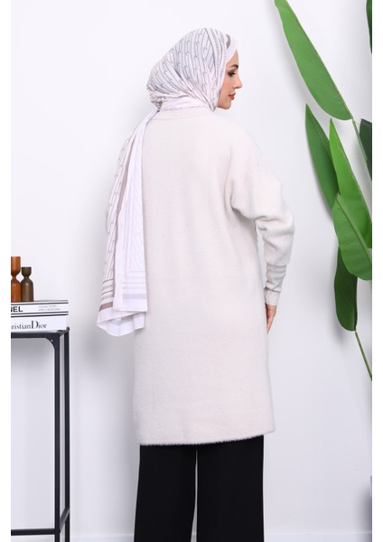 Taş Düğmeli Angora Yumoş Triko Hırka fırsatları