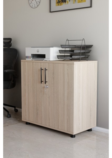 Çok Amaçlı Dolap Ofis Büro Mobilyası Evrak Dolabı Lüks Modern Kapaklı Raf Mobilya Sonoma Organizer fiyatları