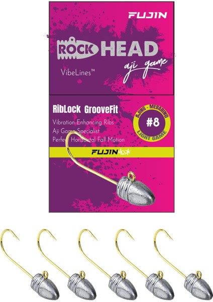 Rock-Head 8no Aji Game Jighead 0,8 gr