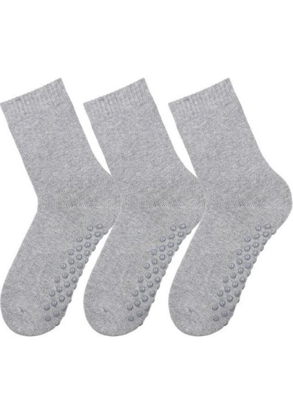 Havlu Düz Kız Çocuk 3lü Soket Gri ONL-02695