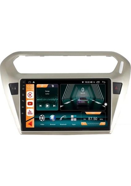 Peugeot 301 Gri 2014 / 2019 Androidauto/carplay Multimedya