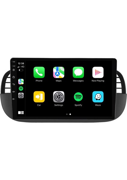 Fiat 500/500C Siyah 2007 / 2015 Androidauto / Carplay Multimedya