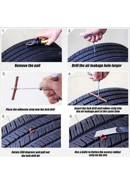 10 Adet Lastik Onarım Için Lastik Tamir Fitili Yedek Lastik Fitili modelleri