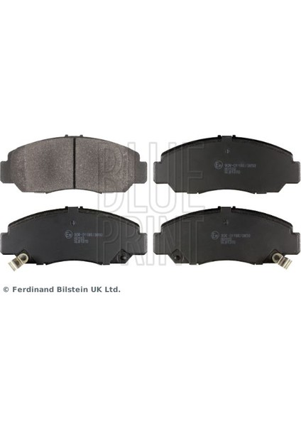 Blueprınt ADH24283 - Ön Fren Balata Honda Cıvıc 1.6l R16A2 Vtec Sedan Fd6 06-11 1.8l R18A2 Fd7 06-