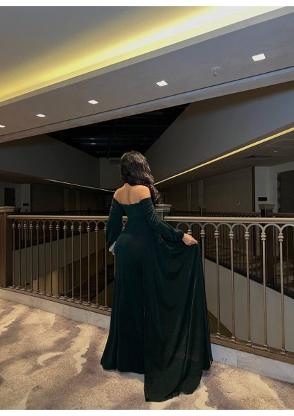 Flowers Kumaş Elbise Zümrüt 583178 modelleri