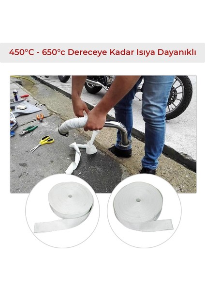 Cam Elyaf Şerit Egsoz Sargısı 50X2MM - 5-Metre fiyatları