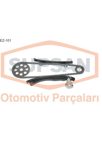 EZ-101 - Eksantrik Zincir Seti Astra H-Corsa C-D-Combo-C-D-Astra J-MERIVA-ALBEA-DOBLO-EGEA-PUNTO-500- 1.3 Jtd -1.3 Cdtı E4-E5-E6 Gergi Kiti