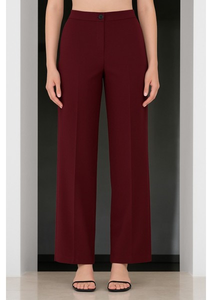 Yüksek Bel Düz Paça Kumaş Pantolon fiyatları
